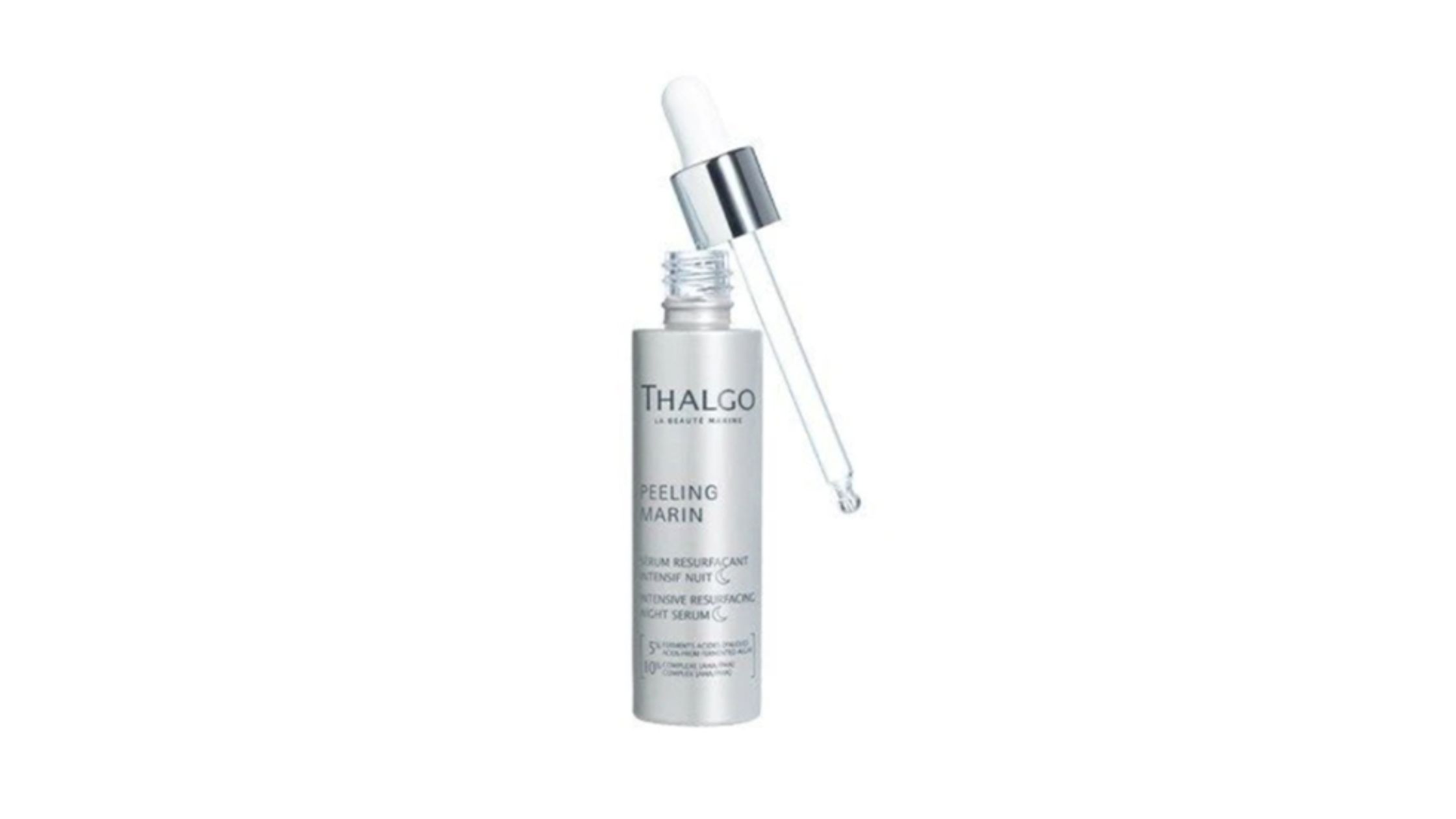 Botol Thalgo Peeling Marin Intensive Resurfacing Night Serum untuk perawatan malam dan meratakan tekstur kulit wajah